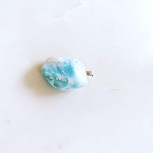 Larimar raw pendant